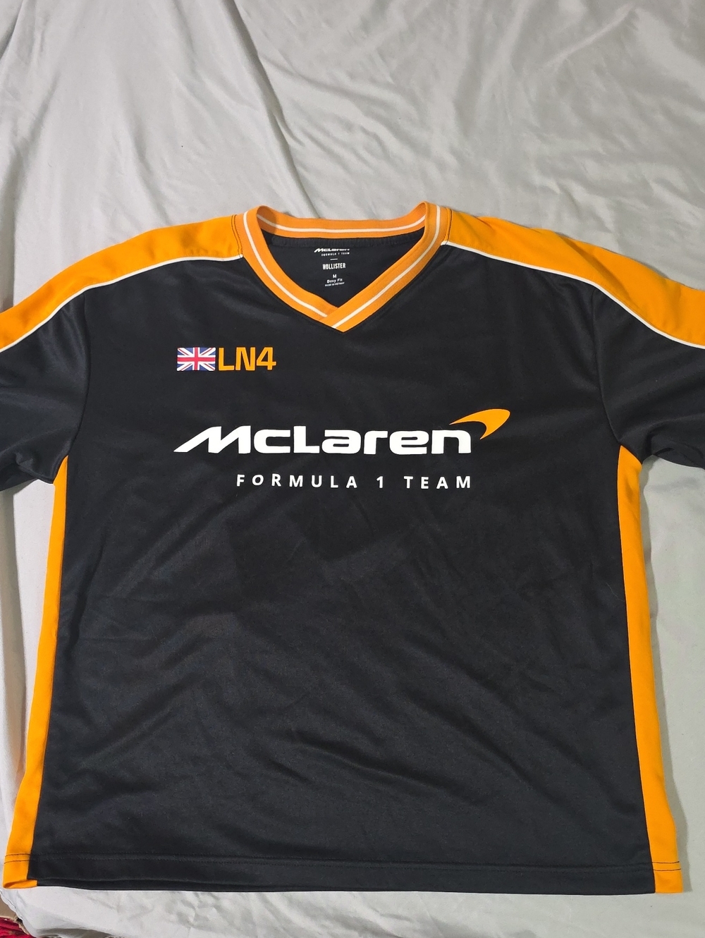 Hollister McLaren Black & Orange Formula 1 Team Shirt